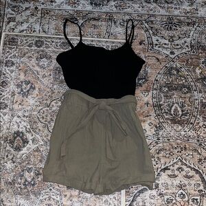 Romper with adjustable straps